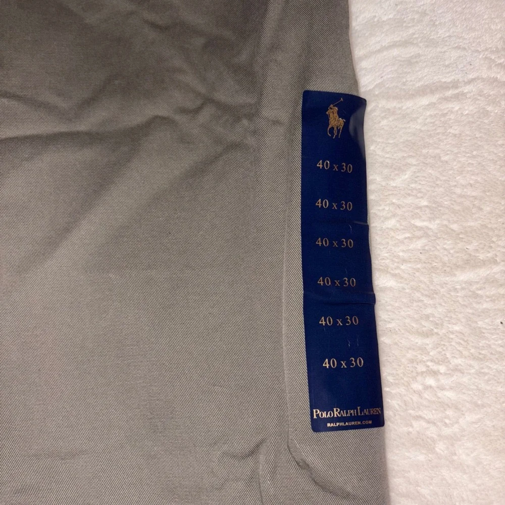 VINTAGE POLO RALPH LAUREN Andrew Pant Mens 40/30 Olive‎ Green Pleated Chino NEW
